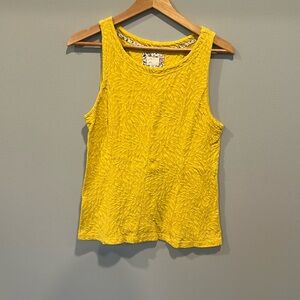 Anthropologie Mustard Yellow Tank Top Size M